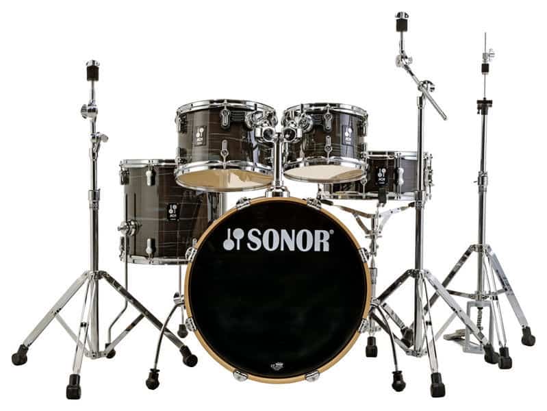 מערכת תופים Sonor AQ1 5pc Drum Set / Studio 20" Woodgrain Black