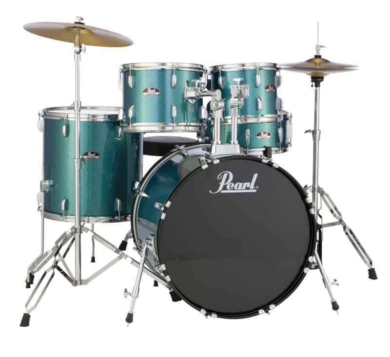 מערכת תופים Pearl Roadshow 5pc drum set 20" Aqua Blue Glitter