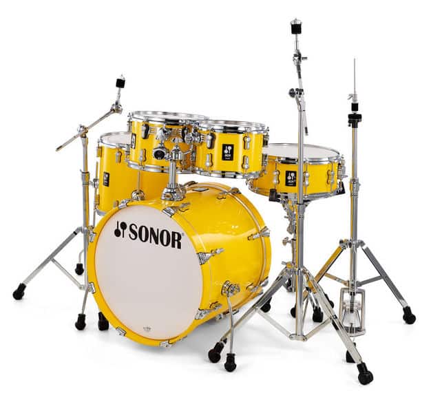 מערכת תופים Sonor AQ1 5pc Drum Set / Stage 22" yellow Special edition